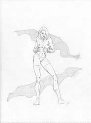 emma_frost keith_dotson marvel monochrome white_queen x-men