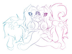 aloe_(mlp) anthro anus ass breasts earth_pony equine friendship_is_magic fur lotus_blossom my_little_pony nipples pony pussy smooth_skin srklmsama