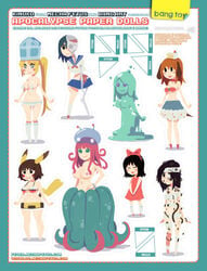 6+girls animal_ear bible_chan breasts character_request cyborg female_only highres human italian_text mariel_cartwright monster_girl multiple_girls nintendo nipples paper_doll papercraft pikachu pikachu_(cosplay) pokemon pokemon_(cosplay) priest simple_background slime smile source_request tail tentacle text translation_request url watermark white_background zombie zombie_girl