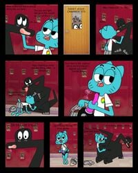 bpq00x cartoon_network comic molly_collins nicole_watterson nigel_brown straight_hair tagme the_amazing_world_of_gumball