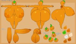 ass big_ass big_breasts breasts busty naked orange