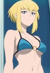 ai_generated bikini blonde_hair dc dc_comics female kara_zor-el my_adventures_with_superman solo supergirl supergirl_(my_adventures_with_superman) superman_(series)