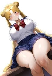 ai_generated big_breasts bishoujo_senshi_sailor_moon clothing deko sailor_moon skirt usagi_tsukino