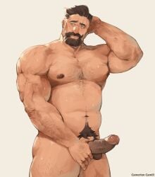 balls bara beard biceps big_balls big_penis daddy dilf disney erection king_frederic male male_nipples male_only manly mature_male moustache muscular_male nipples penis rcamerion sweat sweating tangled