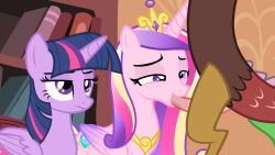 alicorn animal_genitalia animal_penis artist_request cheating discord_(mlp) edit fellatio female friendship_is_magic hasbro horn horse male my_little_pony oral penis pony princess_cadance_(mlp) screencap screenshot_edit sex tapering_penis twilight_sparkle_(mlp)