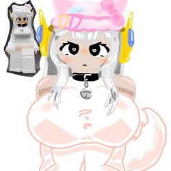 1girls 2d 2d_(artwork) 2d_artwork big_breasts breasts cat_ears cat_tail clothed reference_image rimuh roblox roblox_avatar robloxian self_upload tagme transparent_background