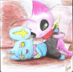 arti4000 artibii_(arti4000) celebi duo female feral generation_2_pokemon generation_4_pokemon legendary_pokemon male male/female male_penetrating nintendo penetration pokemon pokemon_(species) semi-anthro sex shinx shiny_pokemon traditional_media_(artwork) vaginal_penetration