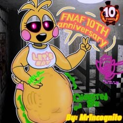 1girls animatronic chicken female five_nights_at_freddy's five_nights_at_freddy's_2 higher_resolution_at_source mrincognito robot scottgames toy_chica_(fnaf) vore vore_belly