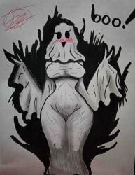 big_ass big_breasts black_eyes dario_loco_ ghost_girl halloween