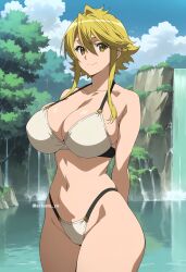 ai_generated akame_ga_kill! arisato_yu big_breasts bikini leone_(akame_ga_kill!)