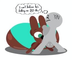 animated anon big_ass big_butt blowjob breathotter bunny cocoa_the_bunny gay gay_sex oc rabbit sex tagme text thick_thighs thighs video