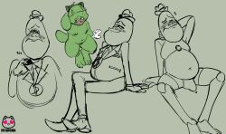 bean colored_sketch green_fur sketch toontown_corporate_clash toontown_online