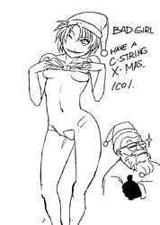 black_and_white christmas magi santa_claus_(cosplay) serenity_(manga) serenity_harper tagme tim_patterson