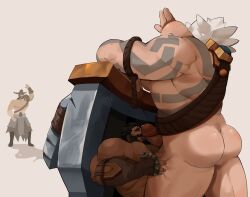 ass bara beard biceps big_penis braum daddy erection gay graves_(league_of_legends) league_of_legends male male/male male_only manly masturbation mature_male moustache muscular_male nude pecs penis precum precum_drip rcamerion riot_games