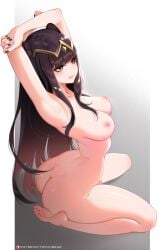 1futa areolae armpits ass black_hair breasts covered_penis erection feet fire_emblem fire_emblem_awakening futa_only futanari kneeling long_hair looking_at_viewer nintendo nipples nude nude_futanari soles solo tharja_(fire_emblem) tofuubear visible_penis