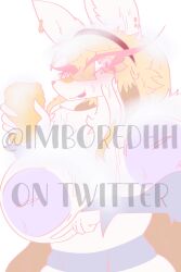 absurd_res anthro big_breasts blonde_hair breasts ear_piercing electronics female generation_5_pokemon hair hi_res imboredhh inverted_nipples mienshao misha_(imboredhh) nintendo nipples nude_female phone photo piercing pokemon pokemon_(species) purple_body solo tongue tongue_out watermark white_body