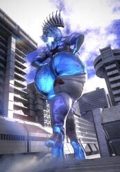 big_ass big_breasts breasts bubble_butt ember_(warframe) ember_heirloom_(warframe) female giantess huge_ass huge_breasts macro qzk_forte thick_thighs warframe wide_hips