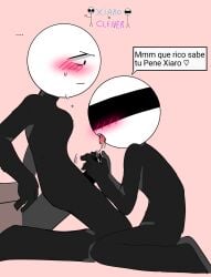 1boy 1futa cleiver penis spanish_dialogue xiaro