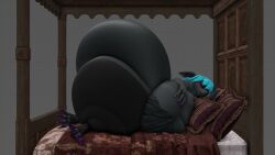 bbw big_ass bubble_butt female furry huge_ass hyper_ass kingofthekabuto overweight queenofthekabuto tagme thick_thighs wide_hips