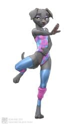 2018 adam_wan canine dancer_outfit dog_girl female female_canine female_only no_background zaush