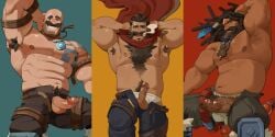 abs armpit_hair balls bara beard biceps big_balls big_penis braum camerion_camill daddy dilf erection gay hairy_chest league_of_legends malcolm_graves male male/male male_nipples male_only male_pubic_hair manly mature_male moustache muscular_male nipples pecs penis rcamerion riot_games udyr