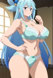 ai_generated aqua_(konosuba) arisato_yu female female_only kono_subarashii_sekai_ni_shukufuku_wo! tagme twitter_link