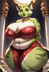 ai_generated anthro big_breasts carol_tea civitai feline female female_protagonist freedom_planet freedom_planet_2 low_effort stevenxgtz thick_thighs video_games wildcat