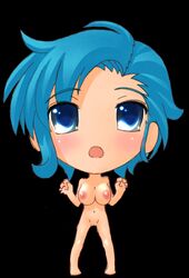 1girls 2d animated animated_gif big_head blue_eyes blue_hair blush bounce breasts chibi completely_nude completely_nude_female cute female female_only gif human human_female human_only light-skinned_female light_skin loop nude nude_female original original_character solo