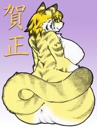 anus ass breasts furry furry_only huge_ass tail