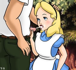 alice_(disney) alice_in_wonderland alice_in_wonderland_(1951_film) alice_liddell disney partial_male penis tagme y-s