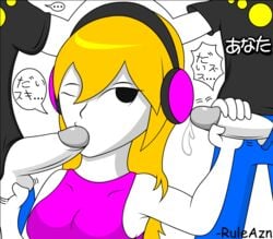 clothing cum daisuki_rap_(rhythm_tengoku) handjob love_rap_(rhythm_heaven) mc_adore nintendo rhythm_heaven rhythm_tengoku ruleazn sora_(rhythm_tengoku) tagme