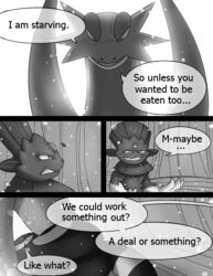 cave comic dialogue eeveelution fangs female furry generation_2_pokemon generation_3_pokemon generation_4_pokemon male nintendo pokemon pokemon_(species) salamence tail tderek99 umbreon weavile