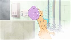 1girls asian_female ass bathing breasts casual daphne_blake daphne_blake_(velma) female human light-skinned_female locker_room naked naked_female nipple nude nude_female pale_skin public scooby-doo screencap screenshot shover shower shower_cap shower_room showering velma_(series)