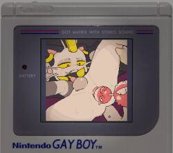 alternative_fashion anal anal_beads anal_masturbation anal_sex animate_inanimate animated anthro ass balls bodily_fluids collar digital_media_(artwork) ear_piercing electricity electronics electrostimulation felid game_boy game_boy_console game_boy_family game_console generation_1_pokemon genitals handheld handheld_console jewelry kinkykong living_sex_toy low_res lying male male_only male_penetrated mammal masturbation meowth nintendo nintendo_console object_in_ass on_back penetration piercing pixel_(artwork) pixel_animation plug_(sex_toy) pokemon pokemon_(species) punk ring_piercing sex_toy sex_toy_in_ass sex_toy_insertion small_penis sweat sweatdrop sweaty_balls sweaty_butt sweaty_genitalia tail text urethral urethral_penetration urethral_plug videogame_setting voltorb