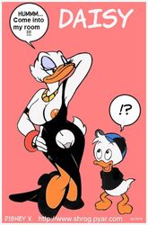 anthro daisy_duck disney nipples soft_feathers tagme