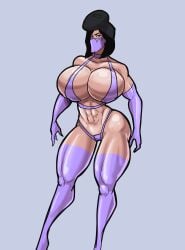 abs hpz-97 hyper_breasts mileena mortal_kombat muscular_female