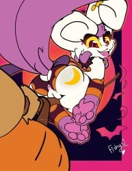 anus ass big_eyes broom cleaning_tool clothing feet generation_6_pokemon glistening glistening_eyes gllistening halloween hi_res holidays lingerie looking_at_viewer looking_back magic_user meowstic nintendo pokemon pokemon_(species) raised_leg semi-anthro tongue twotails wide_hips witch ych