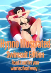 1girls bikini black_hair breasts breasts carmen_sandiego_(2019) carmen_sandiego_(franchise) cleavage female female female_focus female_only glasses happy_trance hypnosis julia_argent julia_argent_(carmen_sandiego) looking_at_viewer lying mind_control nokyostore on_back pool pooltoy reina_akahoshi short_hair solo swimsuit symbol_in_eyes tongue tongue_out wink zupern0va_(manipper)