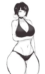 boku_no_hero_academia female iake jirou_kyouka kyoka_jiro monochrome my_hero_academia short_hair