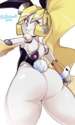 android ass ass bunny bunny_ears bunny_girl bunny_tail bunnysuit original pivot pivot_(zedrin) pv-02_pivot radlionheart robot robot_girl robot_humanoid smirk smirking zedrin