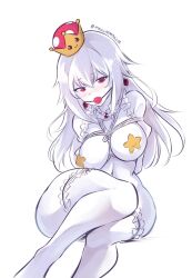 ball_gag bondage boosette mario_(series) maullarmaullar pasties stockings tied_up