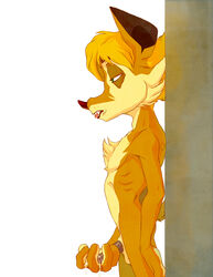 1boy anthro antoine_d'coolette canine coyote cum fur furry male male_only masturbation nude penis sega solo sonic_(series) wall