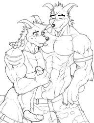 2boys arody bandicoot bara black_and_white brother brothers butch_bandicoot closed_eyes crash_(series) crunch_bandicoot cum fur furry furry_only gay handjob incest licking love male male/male male_only marsupial monochrome muscle muscles muscular muscular_male mutant-serpentina mutant_serpentina no_color no_humans penis scar siblings tattoo testicles tongue yaoi