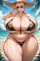 ai_generated ai_hands bbw bbwqueens big_ass big_belly big_breasts big_butt bikini breasts breasts_bigger_than_head bubble_ass bubble_butt chubby chubby_female female female_focus female_only gigantic_ass gigantic_breasts gigantic_butt gigantic_thighs huge_ass huge_breasts huge_butt milf only_female thick_ass thick_hips thick_legs thick_thighs tsunade wet wet_body wet_clothes wet_skin