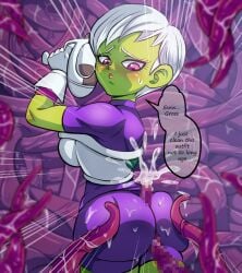 ass battle_armor battle_armor_(dragon_ball) between_ass bigduck bubble_ass bubble_butt buttjob cheelai covered_buttjob creature cum curvy curvy_body curvy_female curvy_figure dragon_ball dragon_ball_super female frieza_army_armor frieza_battle_armor green_body green_skin huge_ass monster pressing_ass short_hair small_female tagme tentacle tight_clothing tight_suit tiny_female white_hair