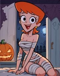 1girls ai_generated auburn_hair big_ass big_butt cartoon_network dexter's_laboratory dexter's_mom light-skinned_female light_skin looking_at_viewer mature mature_female milf mother orange_hair short_hair tagme