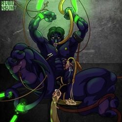 1boy gay kurt_wagner male male_only marvel marvel_comics muscle nightcrawler penis rubensum solo tagme tentacle tentacle_on_male uncensored urethral x-men yaoi