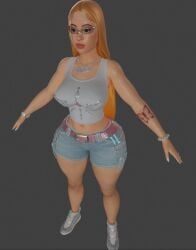 3d blender fortnite fortnite:_battle_royale ice_spice real_person scarecraw_ wip work_in_progress