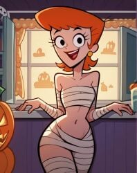 1girls ai_generated auburn_hair big_ass big_butt cartoon_network dexter's_laboratory dexter's_mom light-skinned_female light_skin looking_at_viewer mature mature_female milf mother orange_hair short_hair tagme