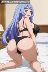 ai_generated aindroidparanoid ass ass_focus bedroom big_ass big_breasts big_butt blue_eyes blue_hair boku_no_hero_academia breasts busty cameltoe curvy fat_ass female female_only flirting from_behind hadou_nejire hips huge_ass huge_breasts huge_butt indoors large_ass large_breasts large_butt lingerie long_hair my_hero_academia narrow_waist nejire_hado nipples slim_waist stable_diffusion superheroine thick_ass thick_thighs voluptuous wavy_hair wide_hips